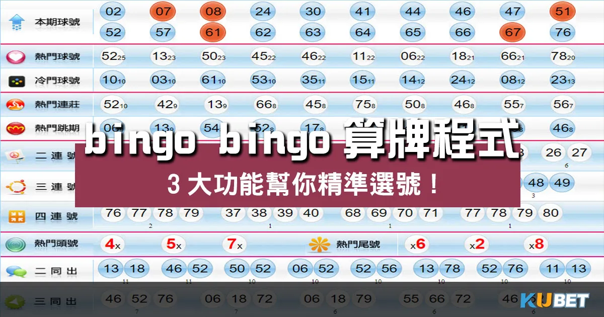 bingo bingo算牌程式